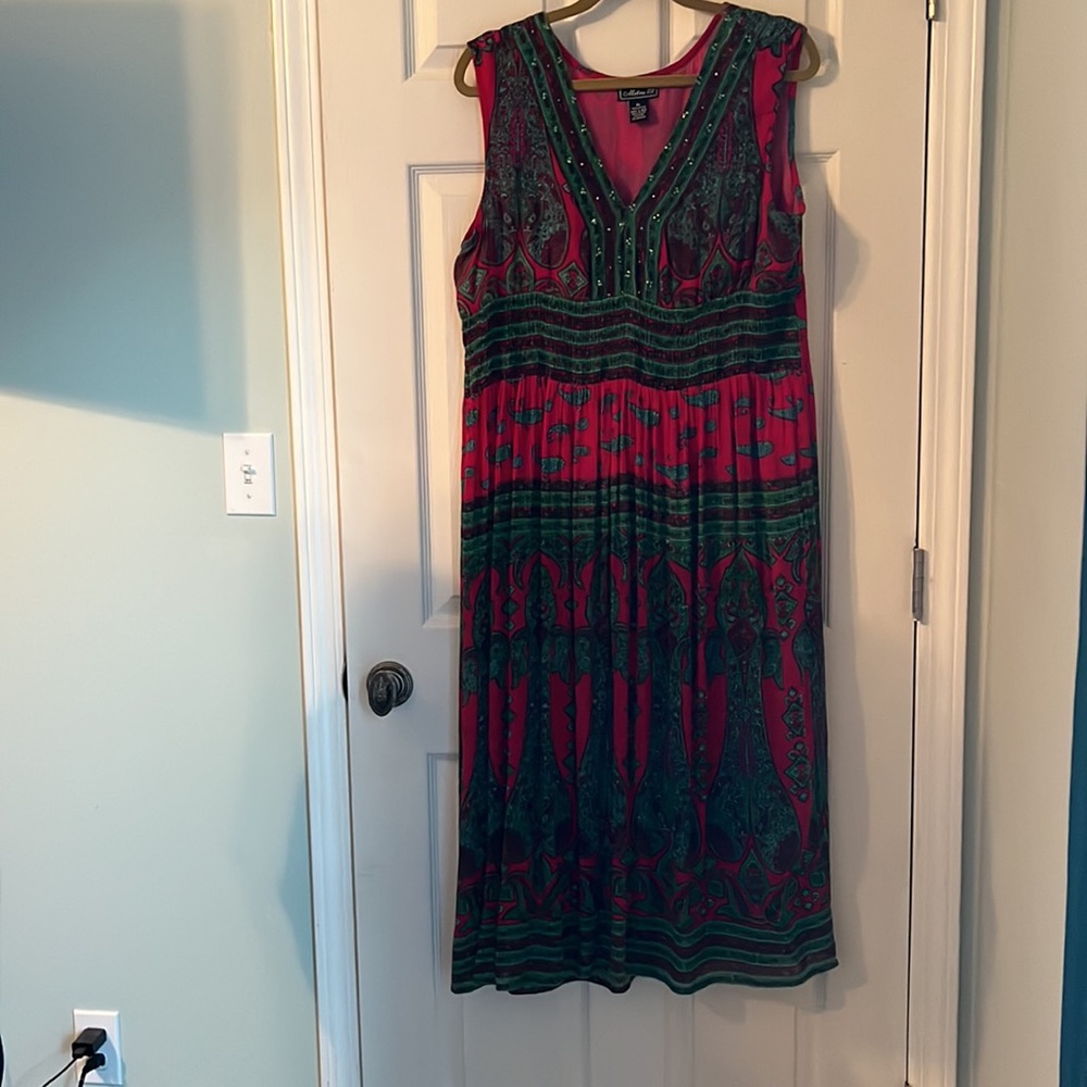 Metro 22 Sleeveless Paisley Sundress Size XL
